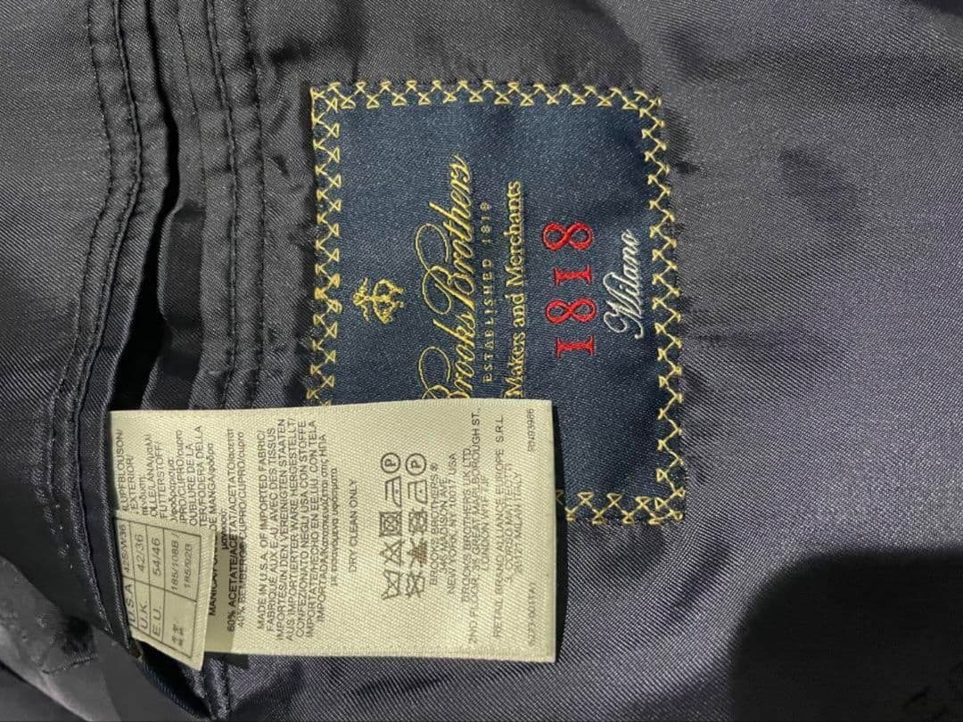 ブルックスブラザーズ　セットアップ　スーツ　サクソン　XL