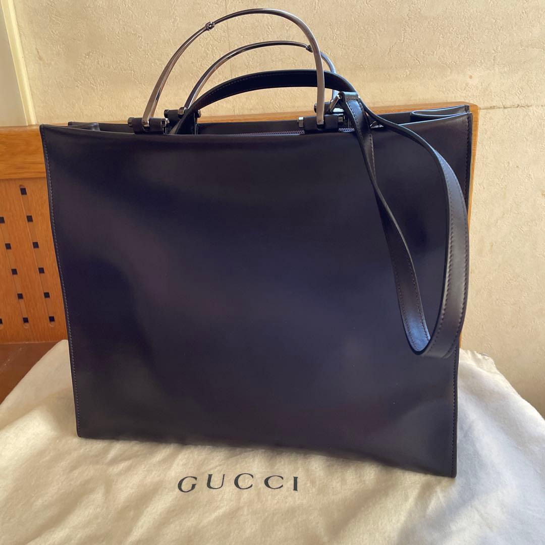 GUCCI レザートートバッグ