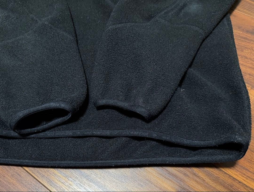 and wander micro fleece pullover（S、黒色）