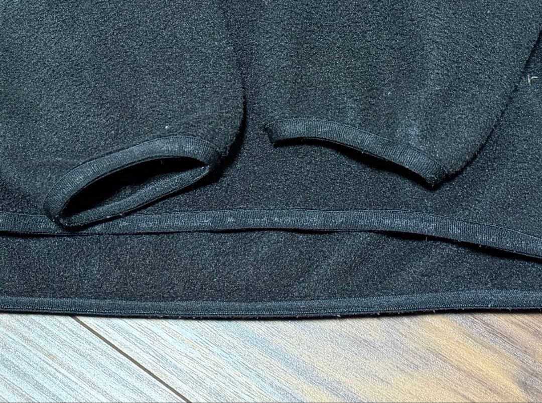 and wander micro fleece pullover（S、黒色）