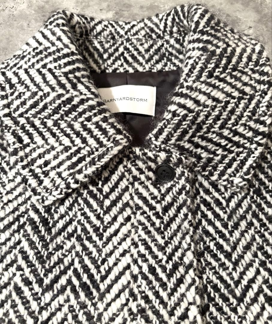 【BARNYARDSTORM 】ヘリンボーンブルゾン　ウール　ブルゾン