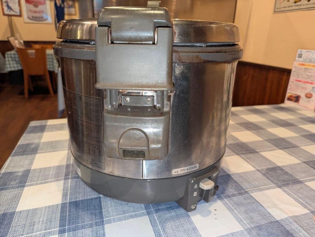【保証付】電子ジャー付炊飯器 PR-4200S-1　都市ガス用　パッキン交換済