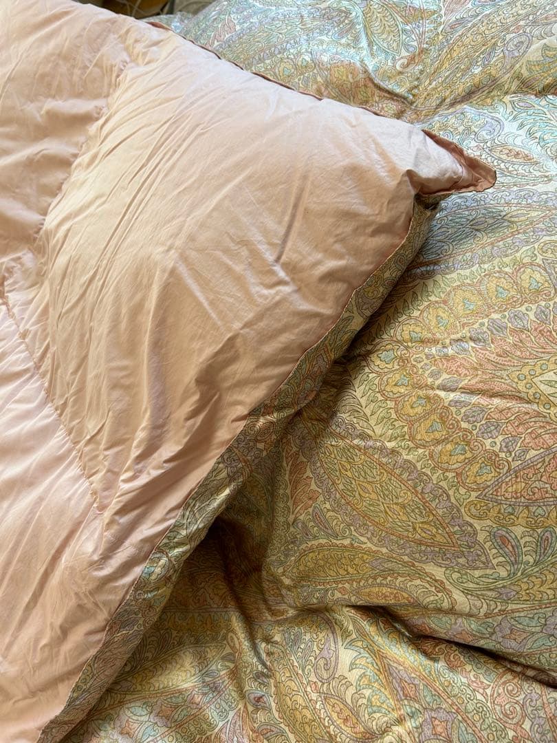 ほぼ未使用◇大阪西川＊羽毛掛け布団 ◇シングルロング