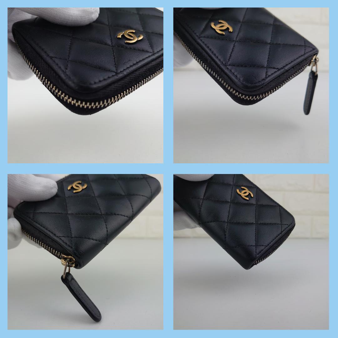 【美品】シャネル　マトラッセ　カードケース　小銭入れ　ミニ　財布　1179