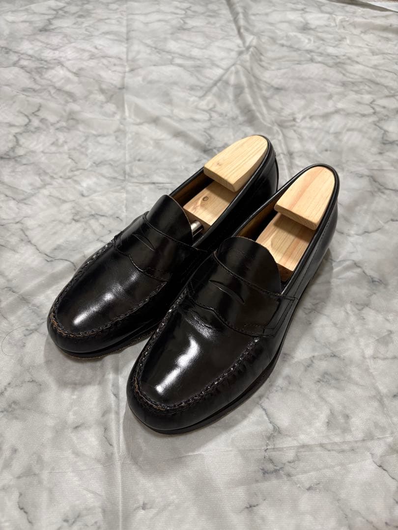 【王道】ghbass logan ローガン ペニーローファー 黒　us9.5