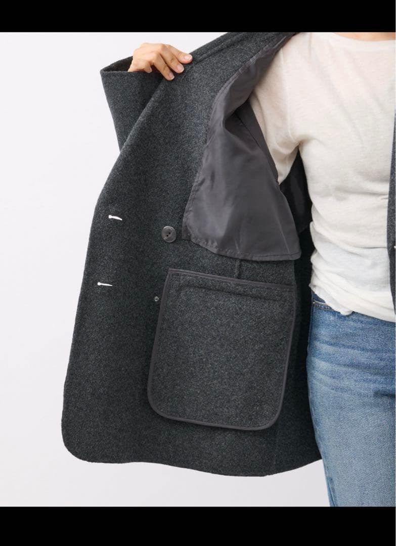 【RIVE DROITE リヴドロア】軽量リバーテーラードジャコット　コート