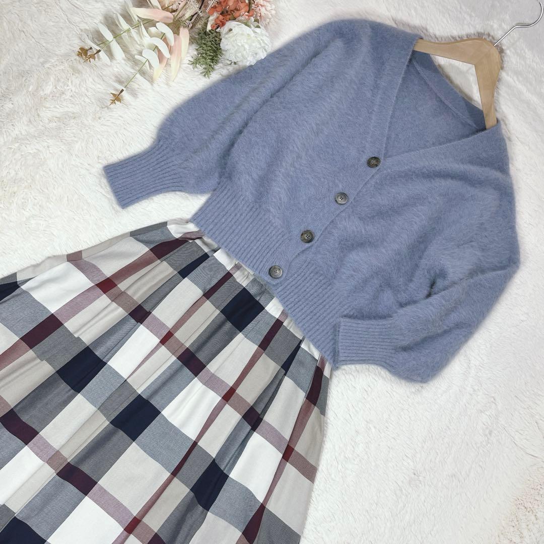極美品✨22AW ウィムガゼット　カシミヤ混 FOXEY 2way カーディガン
