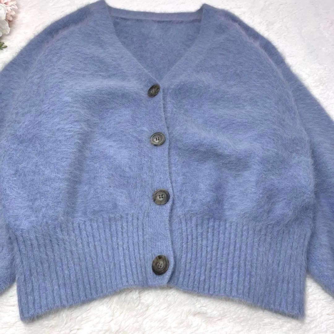 極美品✨22AW ウィムガゼット　カシミヤ混 FOXEY 2way カーディガン