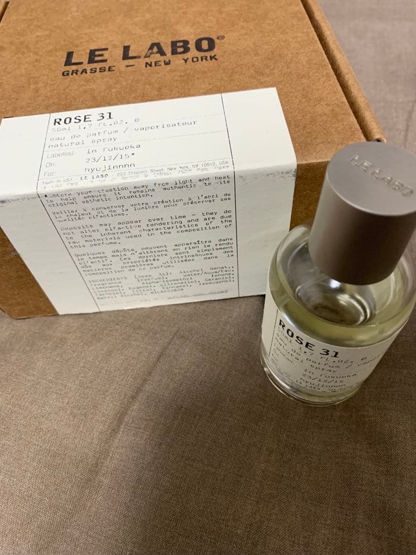 ルラボ　LE LABO 香水　ROSE31 ローズ31 50ml