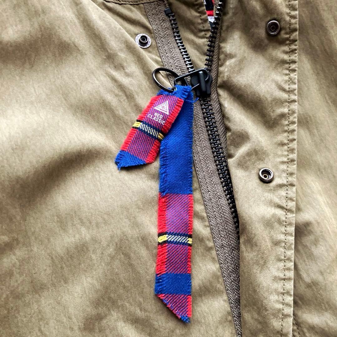 良品　スワッガー　アルファ　モッズコート　ミリタリー　オリーブ　ペンキ加工