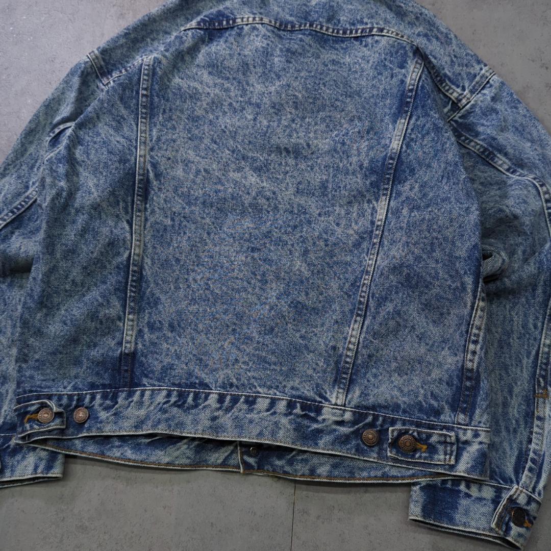 90s USA製 Levi's 70507 L ケミカルウォッシュ デニム