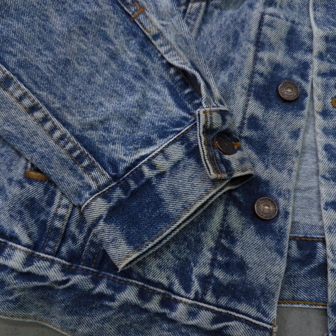 90s USA製 Levi's 70507 L ケミカルウォッシュ デニム