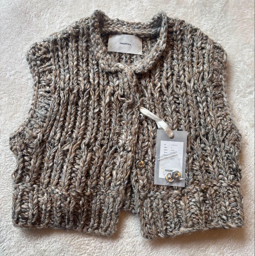 【今期】TODAYFUL ハンドニットベスト 【新品】