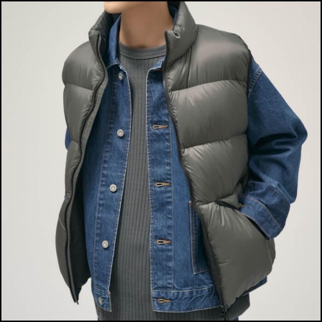 タイオン オム ジャーナルスタンダード relume 別注 ダウンベスト グレー