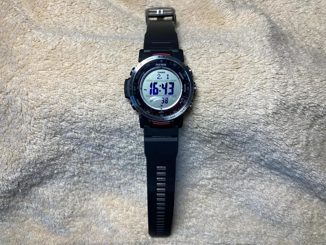 プロトレック PRO TREK PRW-35-1AJF ブラック 保護フィルム付