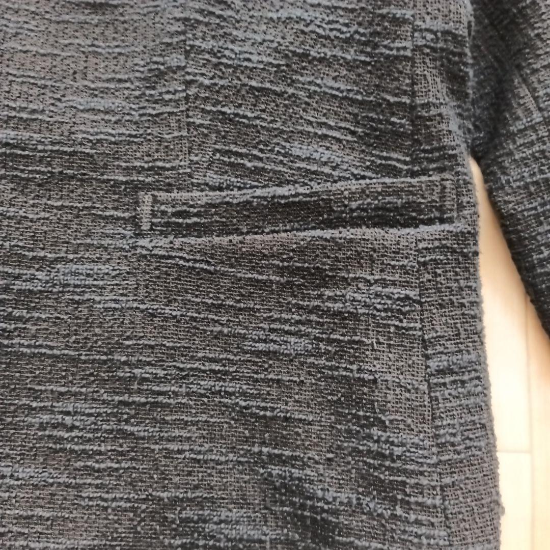 23区大きいサイズ48ツイードノーカラージャケットネイビー新品タグ付卒業式近年