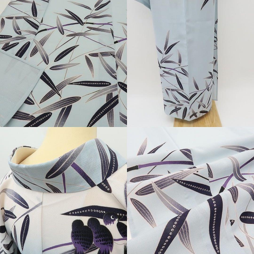 りりこ✺新品 撫松庵謹製 竹と雀 セオアルファ トール 浴衣 A3051