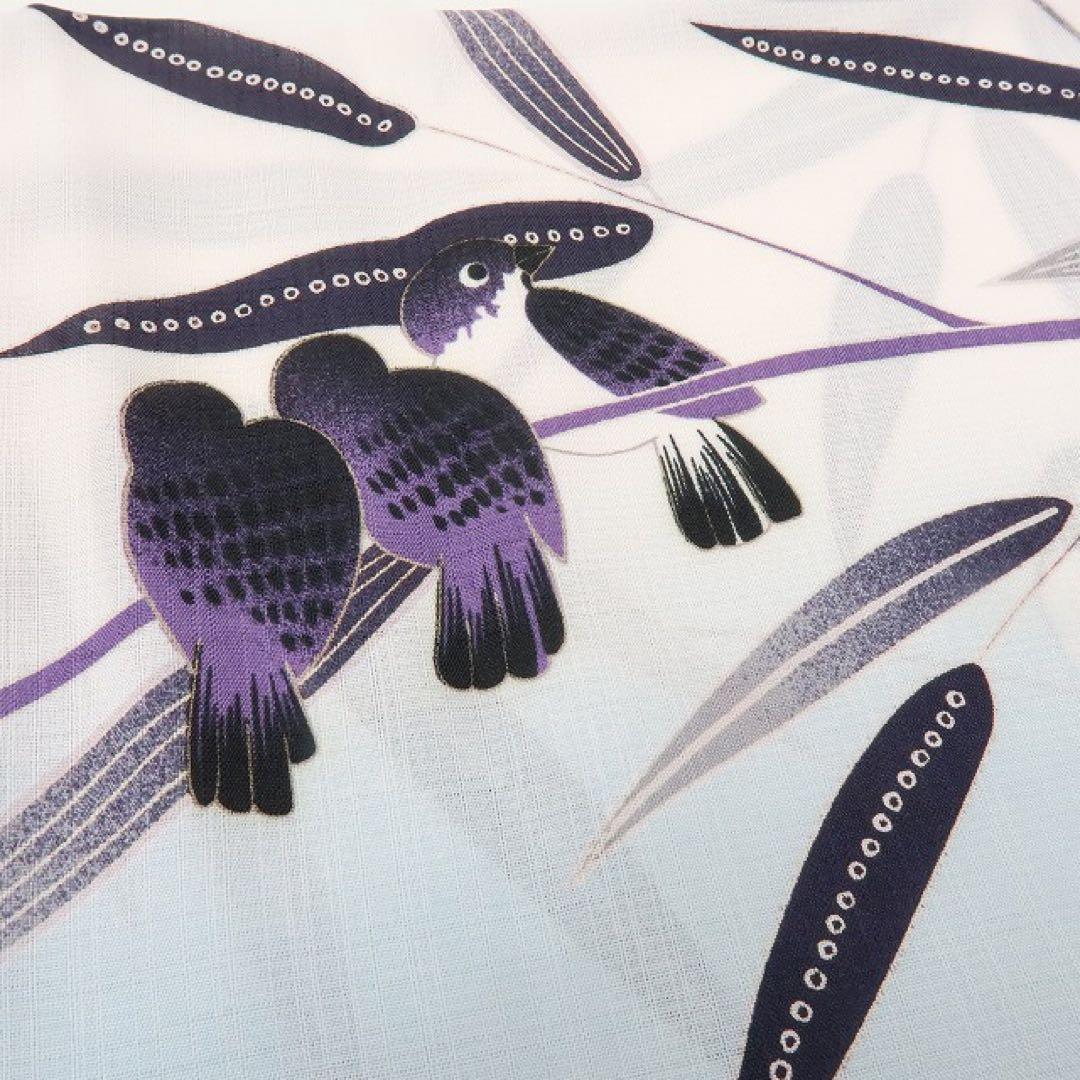 りりこ✺新品 撫松庵謹製 竹と雀 セオアルファ トール 浴衣 A3051