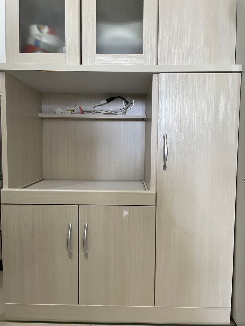 ニトリ　食器棚　80cm【ブリエシリーズ】