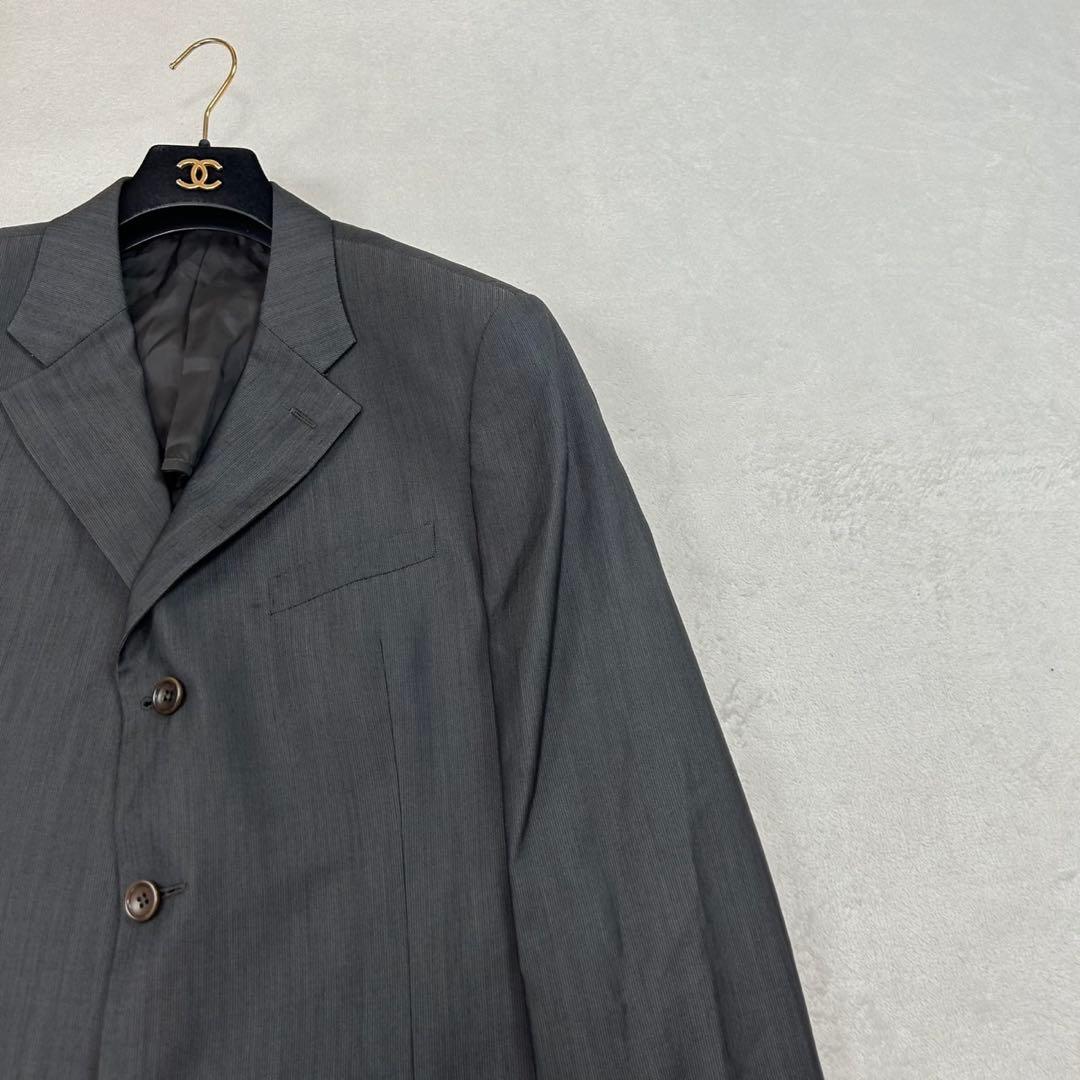 K277 2XL アルマーニコレツォーニ シングル スーツ上下 グレー メンズ