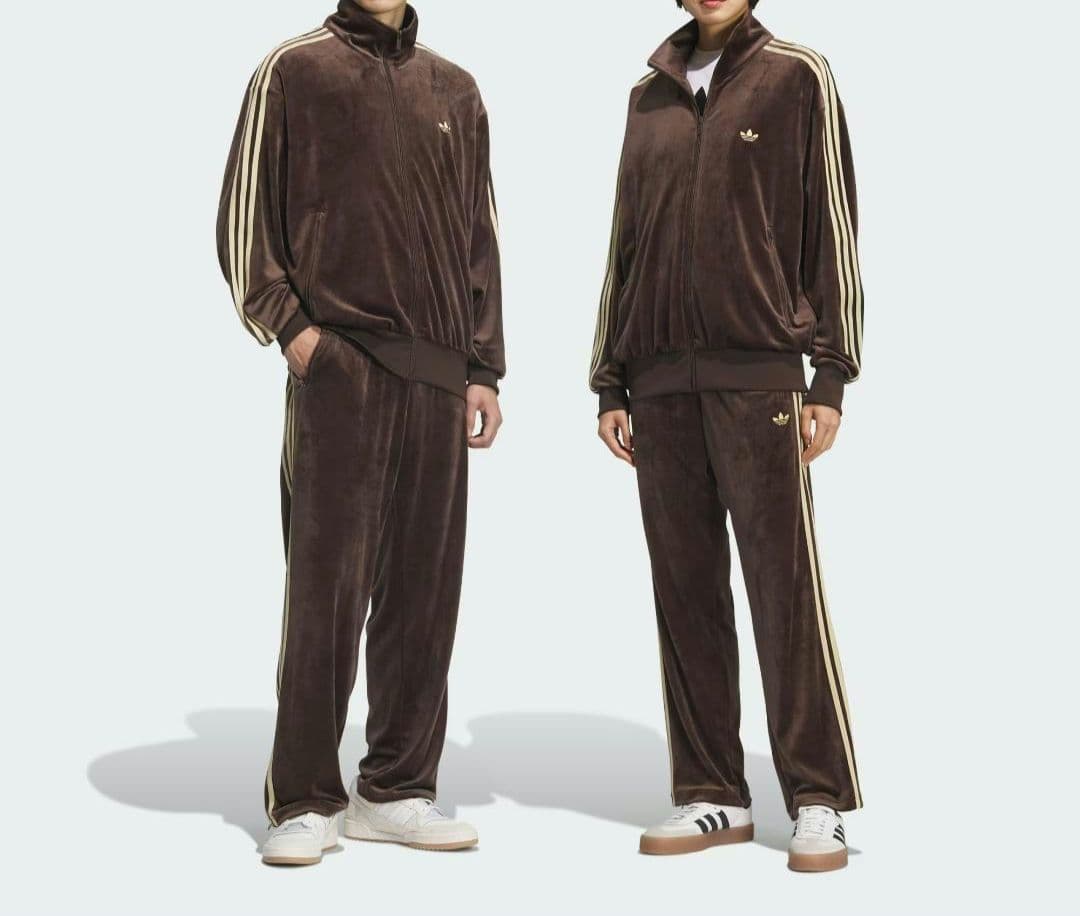 adidas originals BROWN ブラウン ジャージ 新品 M 茶