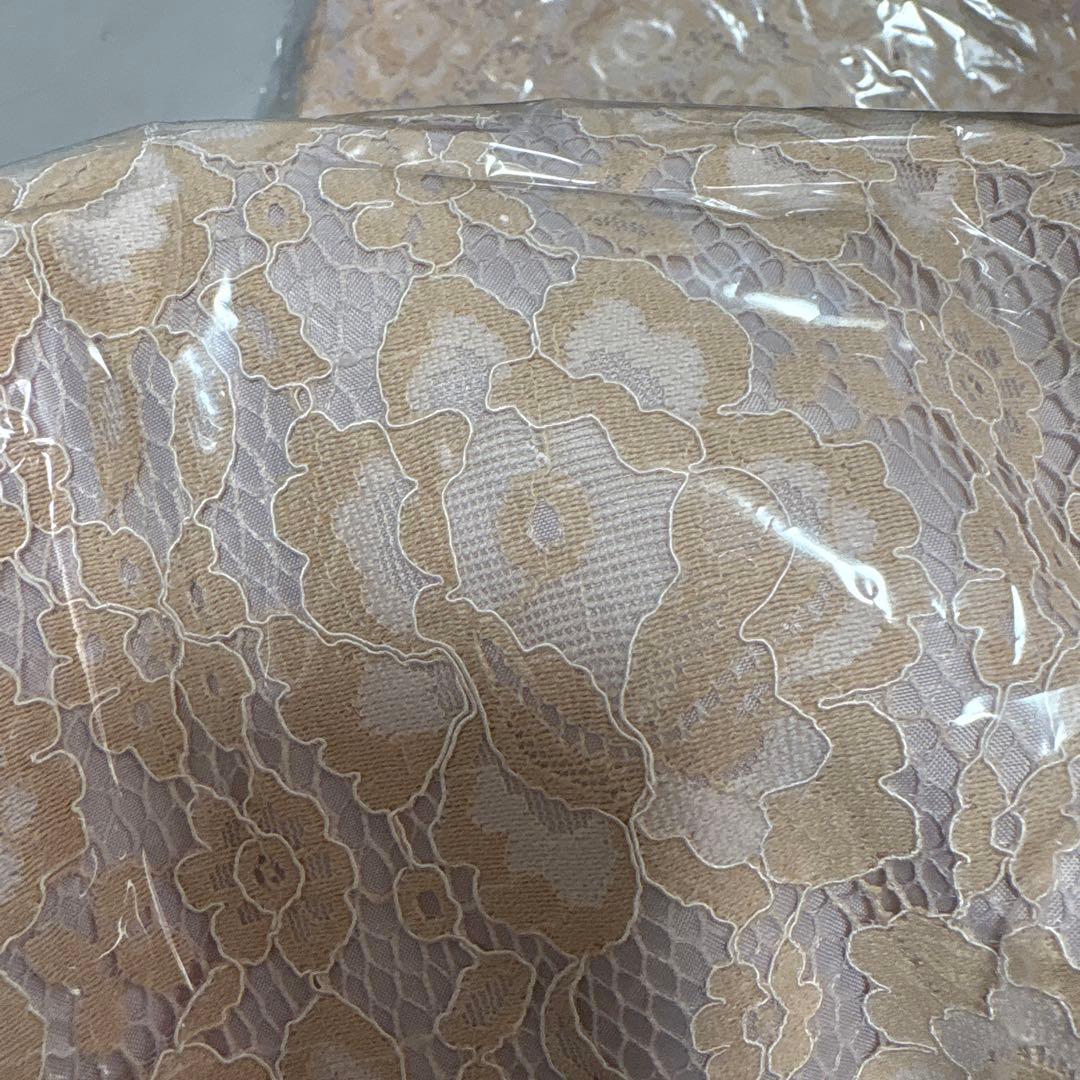 小紋　レース着物 鹿と草花模様名古屋帯　セット