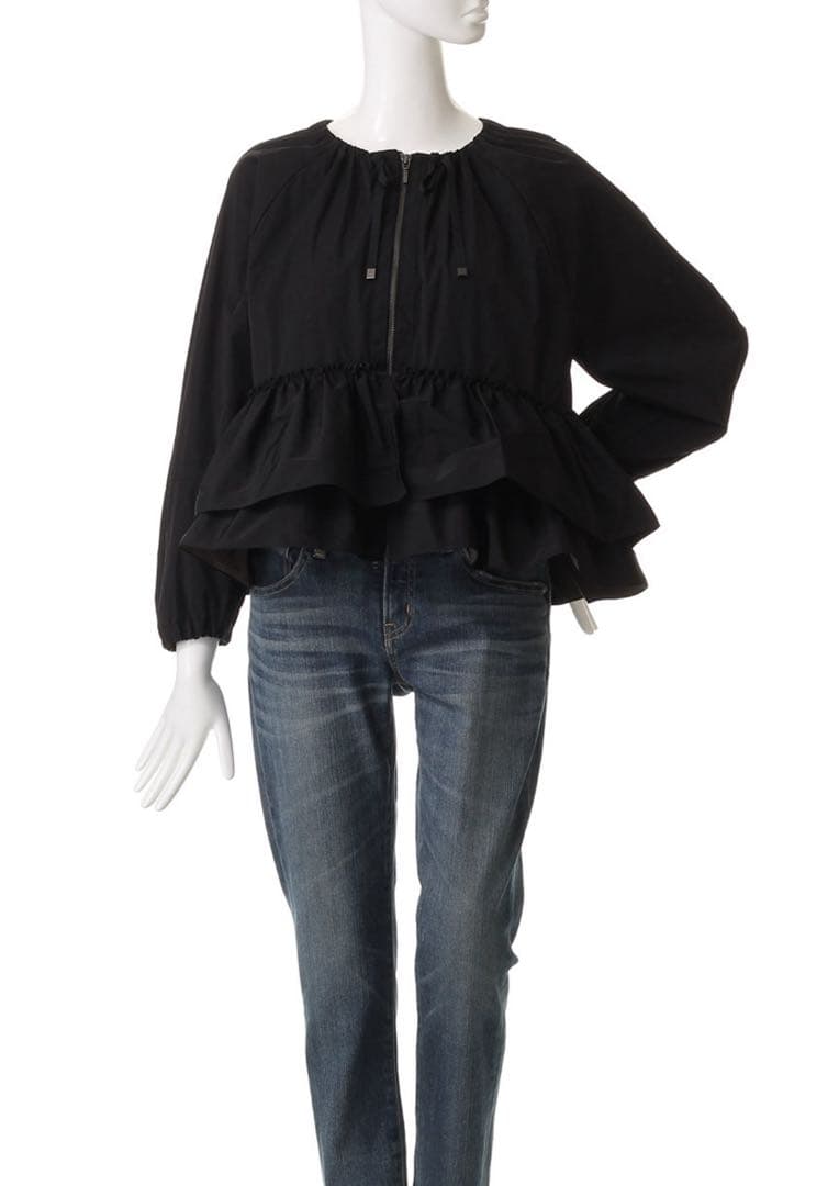 マリリンムーン スパイラルタフタラッフルブルゾン