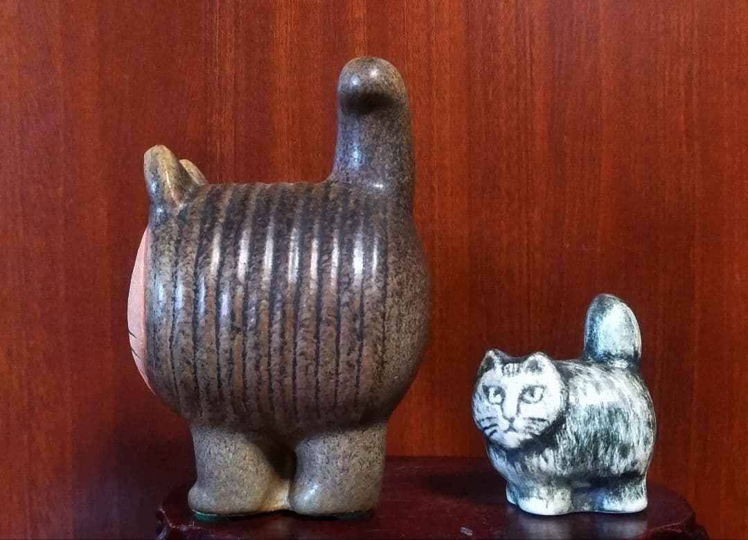 リサラーソン ディエチキャット＆ミニズースタンディングキャット 美品