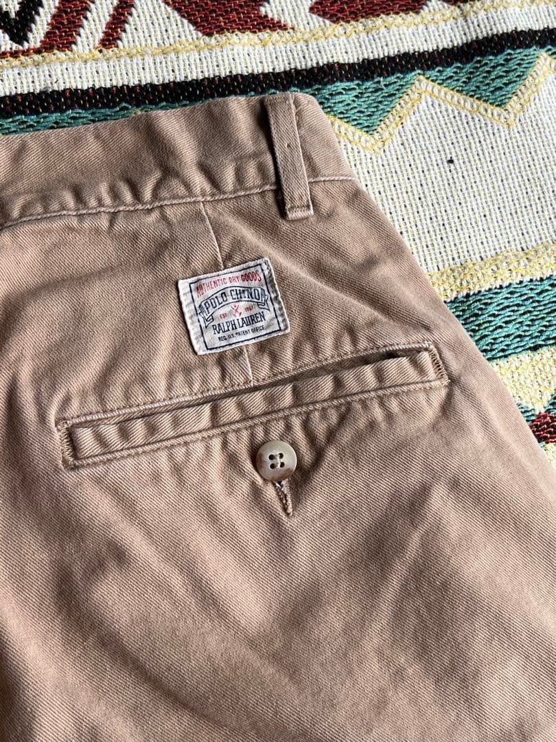 90s ラルフローレン ポロチノ 初期タグ USA製 希少サイズ w29/30