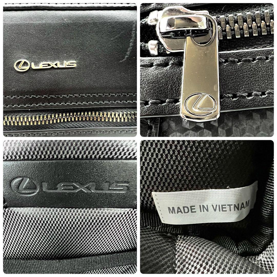 極美品　LEXUS　ボストンバック　2way　斜め掛け　カーボン　旅行鞄　ゴルフ