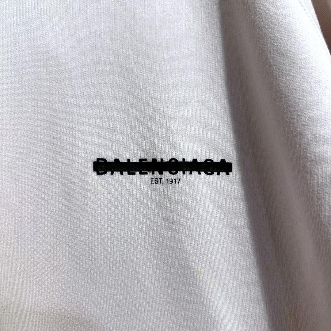 BALENCIAGA　パーカー　白　サイズ1　※汚れあり　HR0296