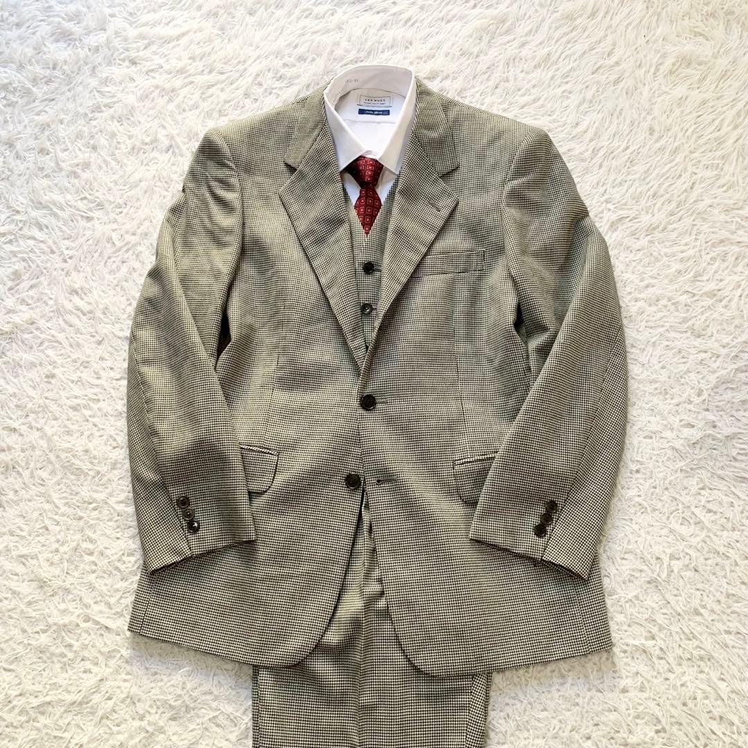 千鳥格子　Paul Smith　ポールスミス　3ピース　スーツ　セットアップ
