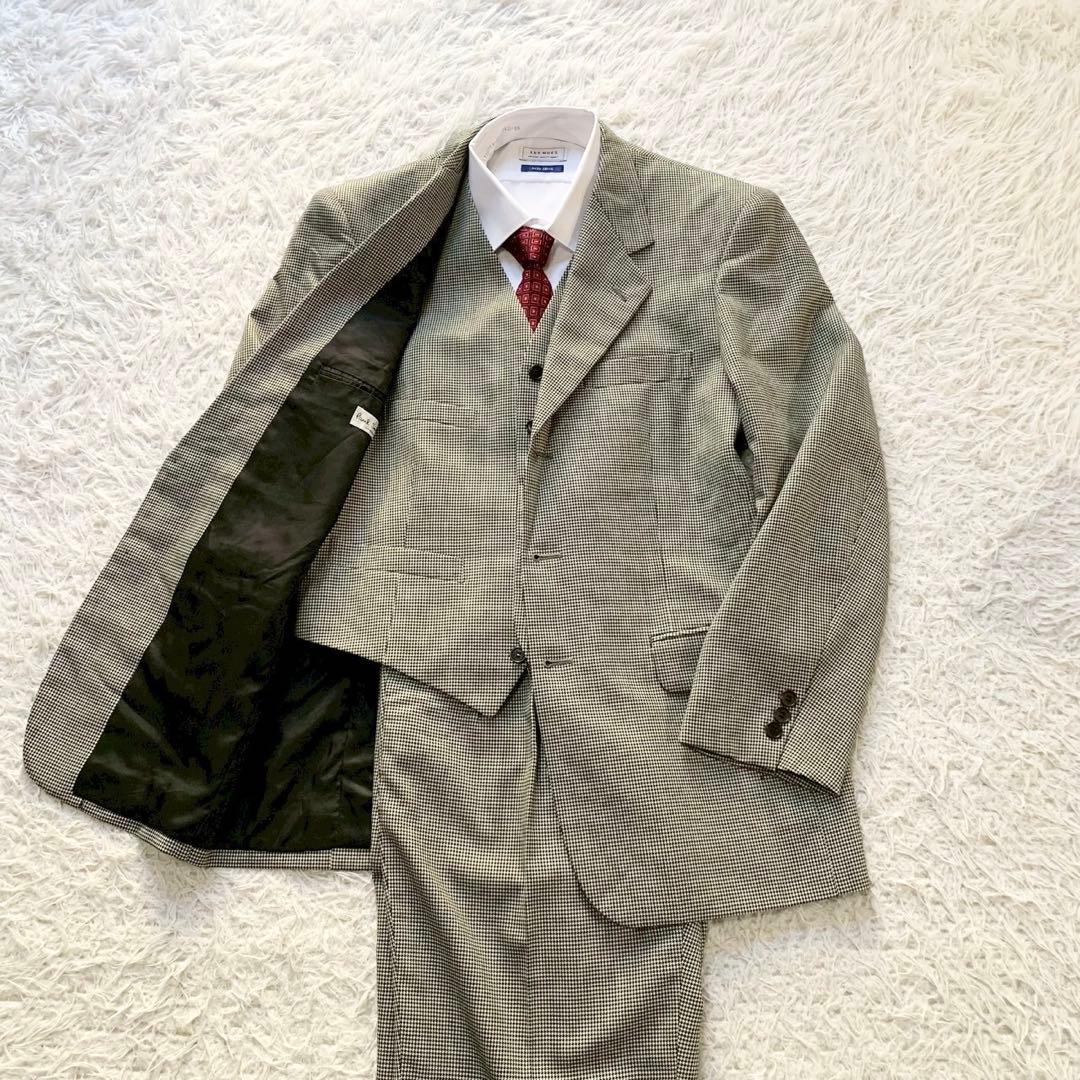 千鳥格子　Paul Smith　ポールスミス　3ピース　スーツ　セットアップ