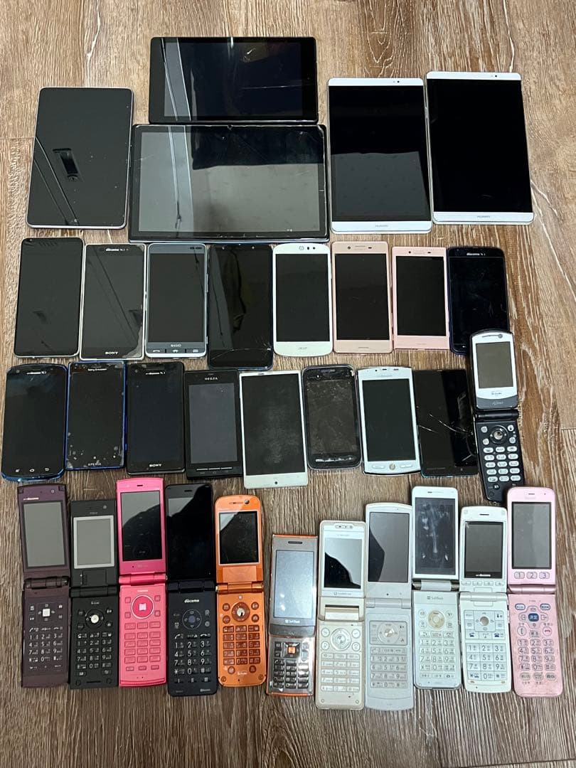 スマホ　ガラケー　タブレット　まとめて 33台　部品取り用