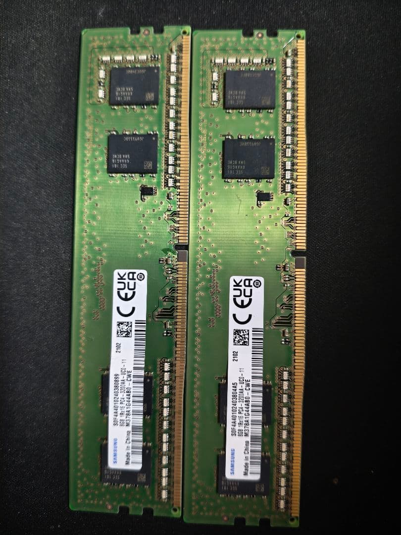 【純正・動作確認済】Samsung DDR4-3200 8GBx2 PC4
