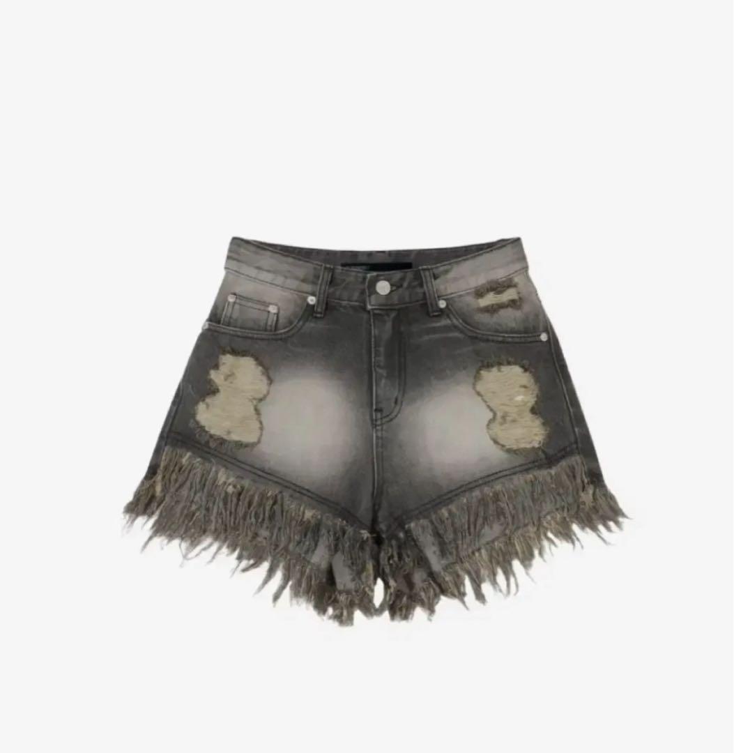 BOHEMSEO(ボヘミアンソウル) ダメージデニムショートパンツ