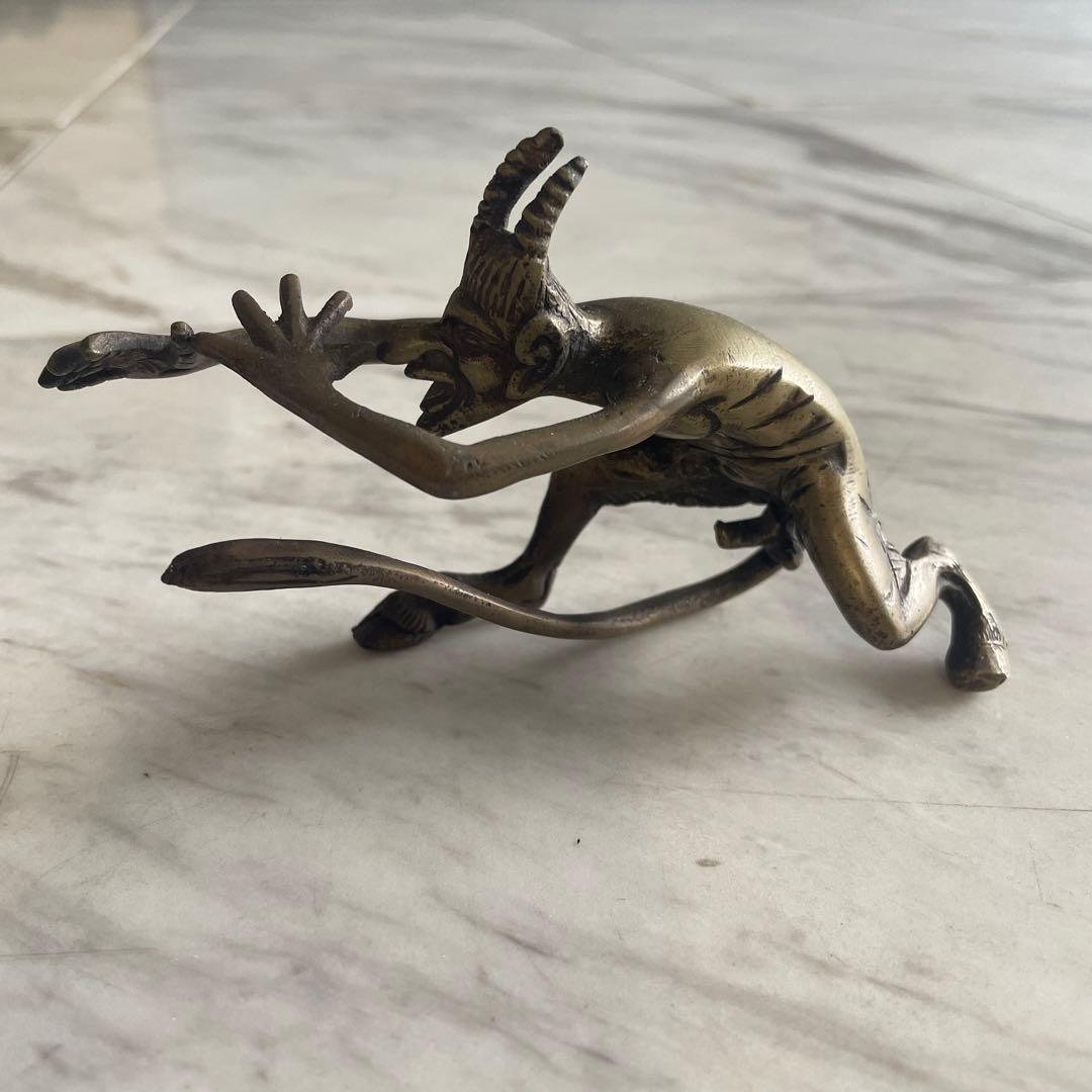 専用ヴィンテージ デビル 悪魔 アンティーク 尻尾 真鍮 獣足 ペニス サターン