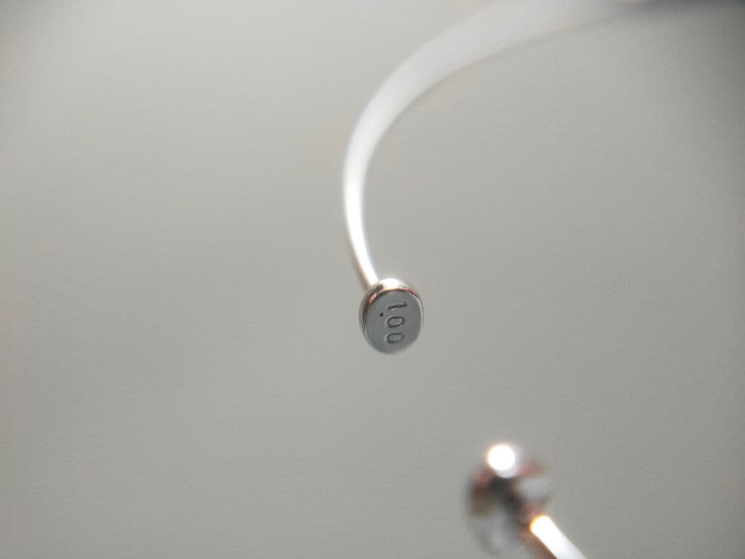 K14WG 14金 ホワイトゴールド 1ct ダイヤモンドバングル ブレスレット