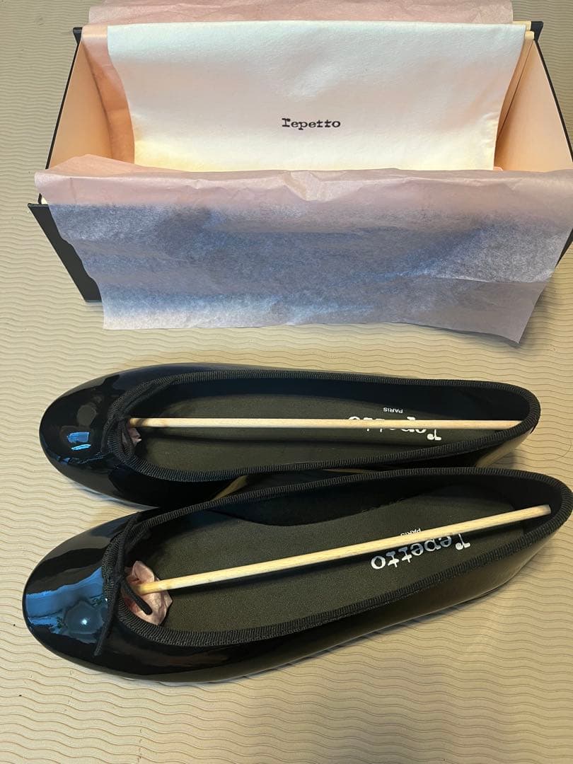 Repetto Lili パテントレザー　ブラック
