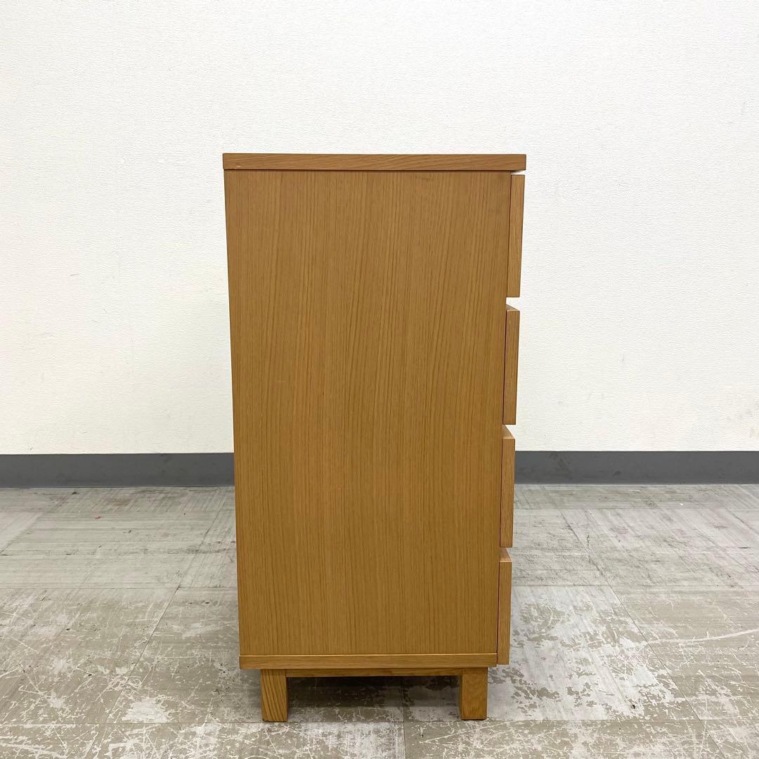 MUJI 無印良品 チェスト 引き出し 収納 4段 オーク材突板 2