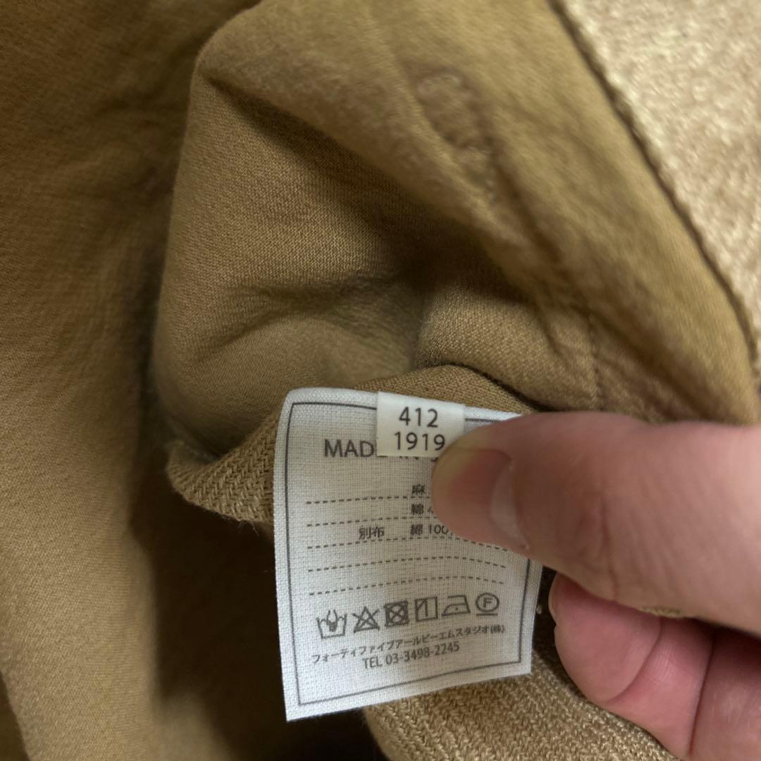 45r リネンコットンテーラードジャケット