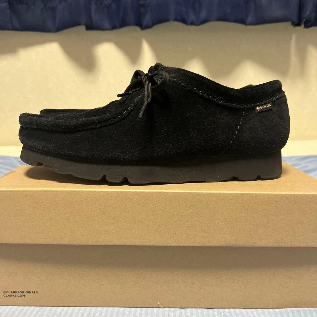 【24時間以内発送】CLARKS Wallabee GTX ブラック 7.5
