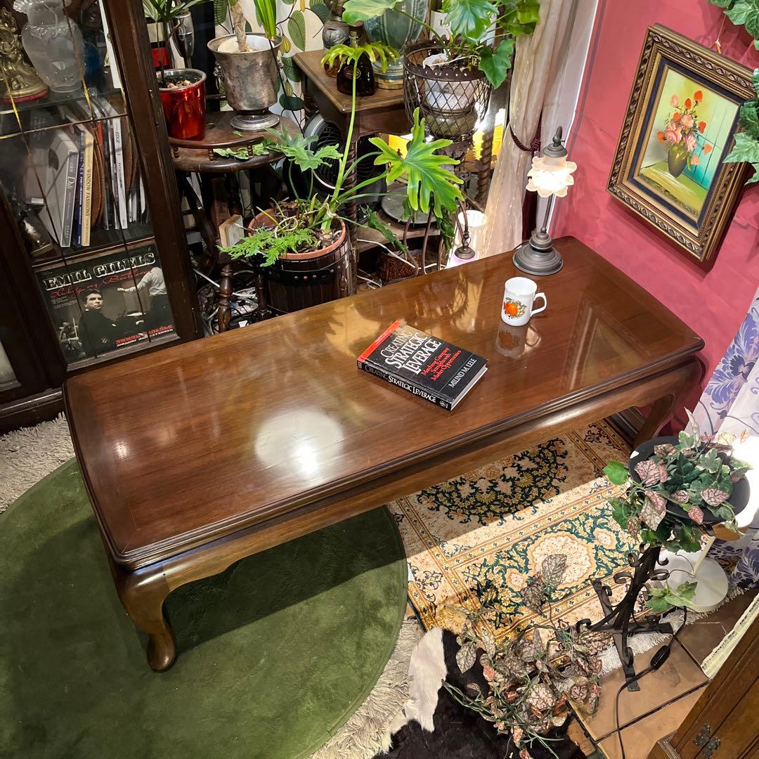 オールド　マルニ　ヴィンテージ 地中海　　猫脚リビングテーブル