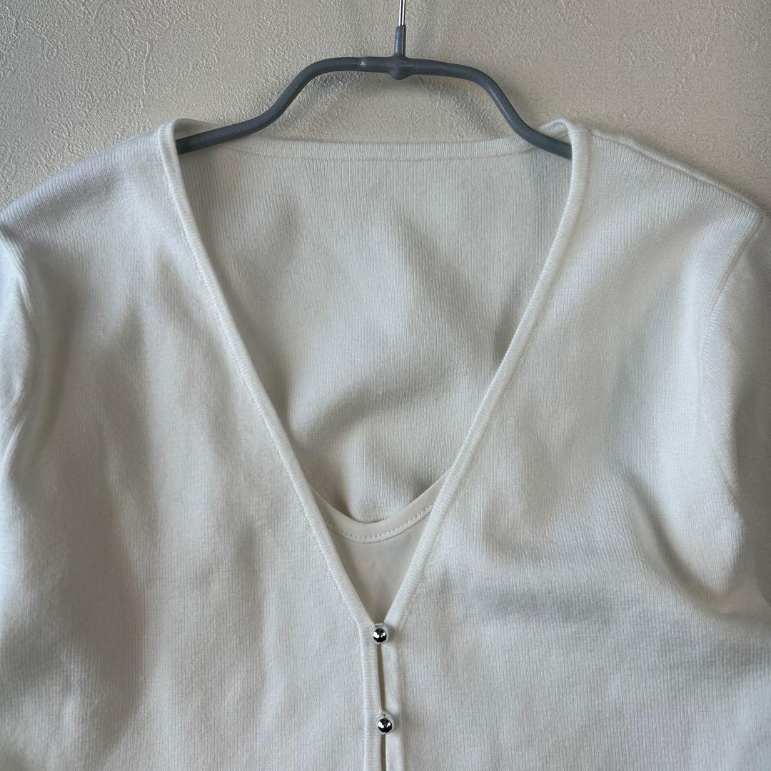 エイミーイストワール 美品 大人気 24AW バルーンヘムニットカーディガン