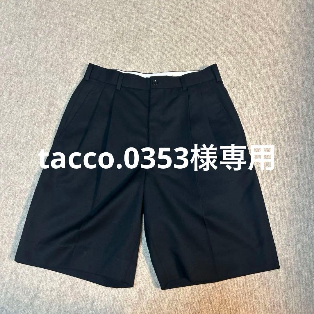 コムデギャルソン　ブラック　ウール100% ハーフパンツ　サイズS ブラック