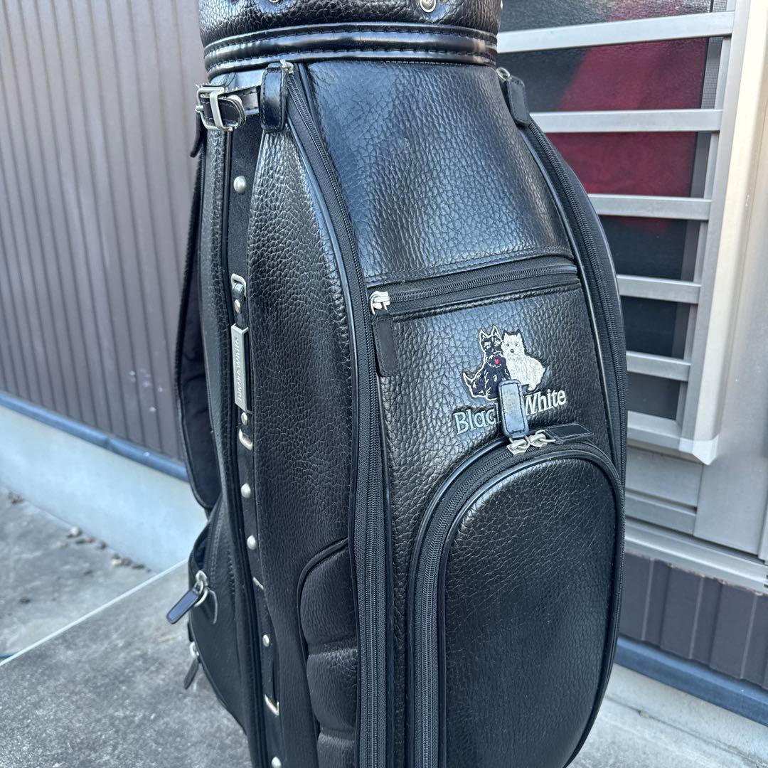 Black&White ゴルフキャディバッグ