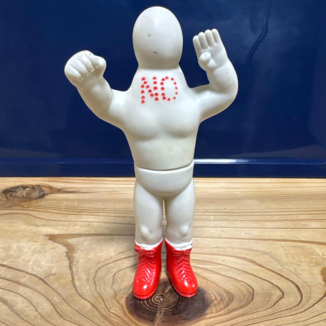 激レア‼️ 無版権　当時物タイガーマスク　ミスターノー　パチ　ソフビ　中嶋製作所