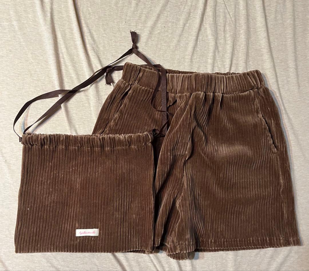 新品コーデュロイパンツ　brown ayakawasaki