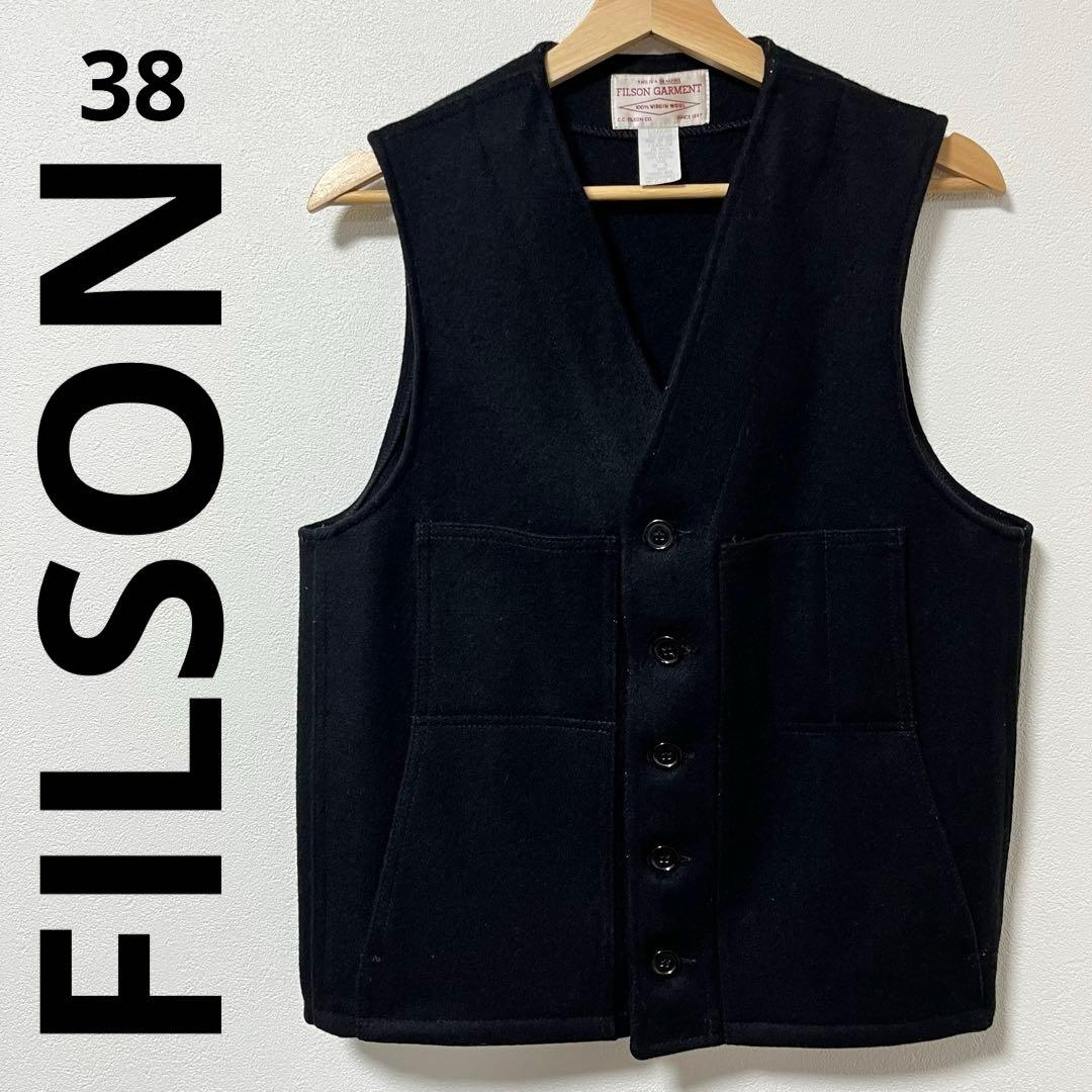 《FILSON》MACKINAW WOOL VEST BLACK 38