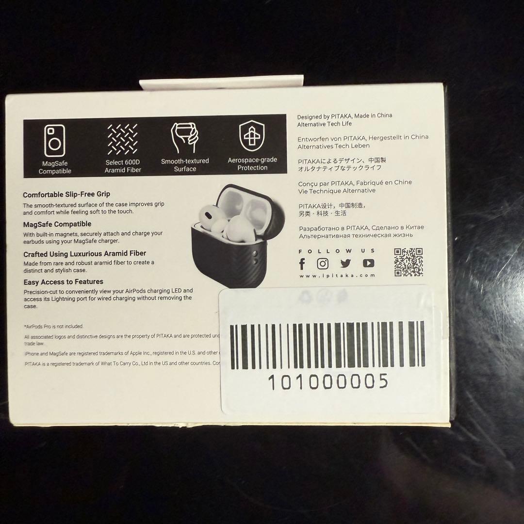 AirPods Pro (第2世代) 本体usb-C PITAKAケース付き